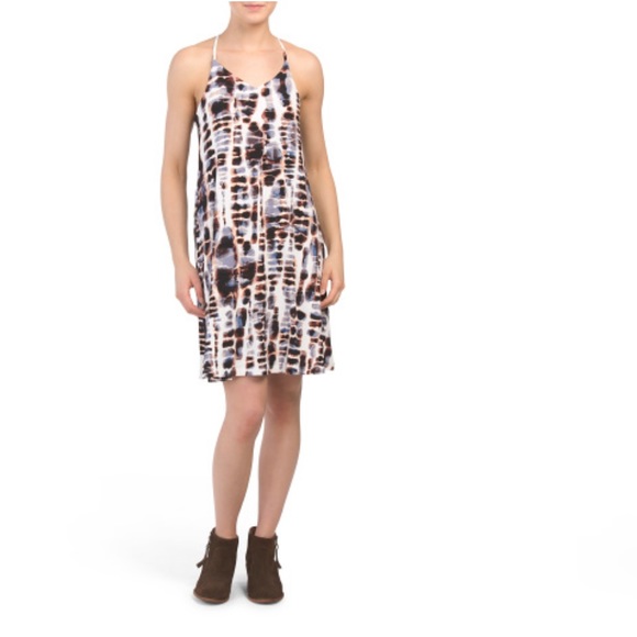 Tye Dye Knit Trapeze Dress - Picture 1 of 2